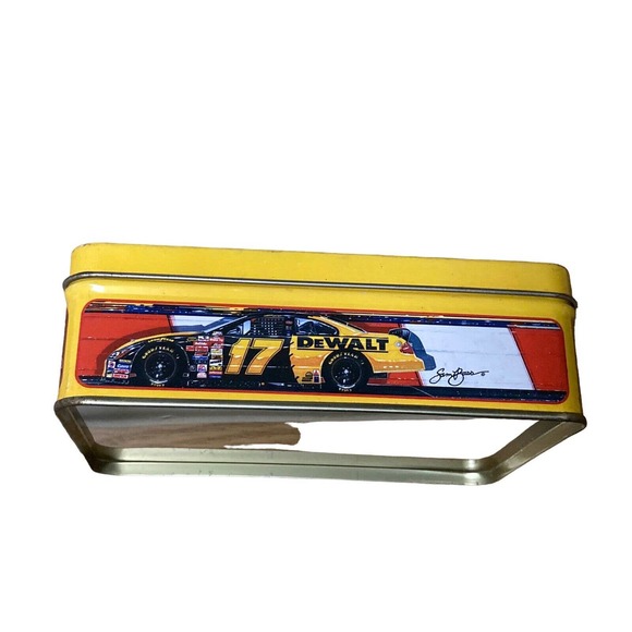 Matt Kenseth #17 Kraft Metal Tin Box Sam Bass Collector’s Series 6'' X 4'' X 2'' - Picture 5 of 6